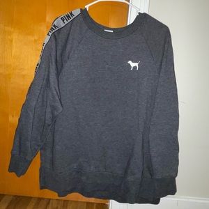 Grey PINK crewneck